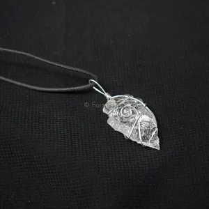 Crystal Quartz Arrowheads Wire Wraped Pendants