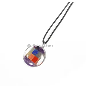 Chakra Energy Disc Pendants