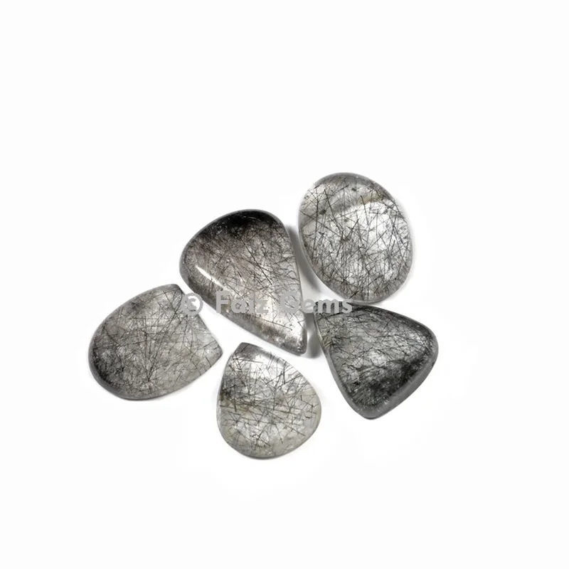 Black Rutile Cabochons