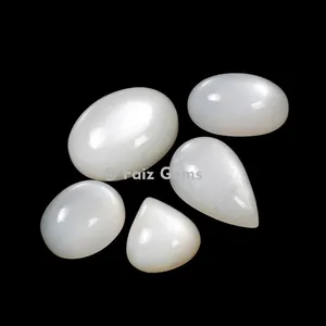 White Moon Stone Cabochons