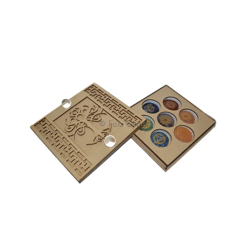 Seven Chakra Gift Box With Tree of Life and Crystal Ball