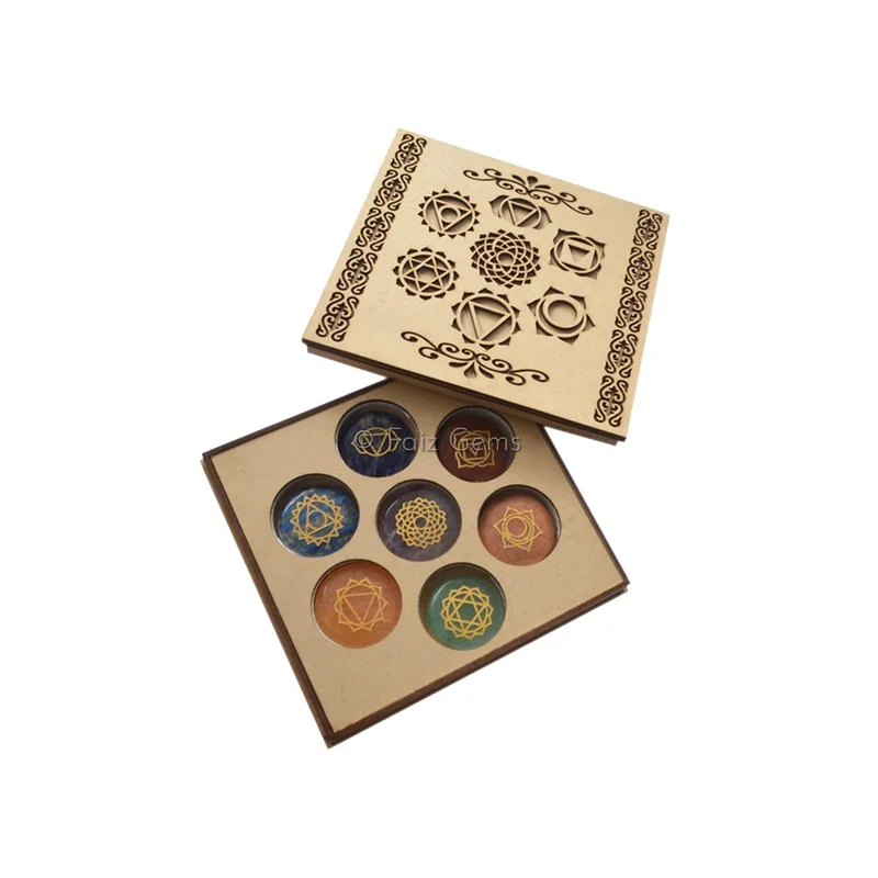 Seven Chakra Gift Box With Chakra Symbols