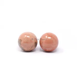 Peach Moonstone Spheres