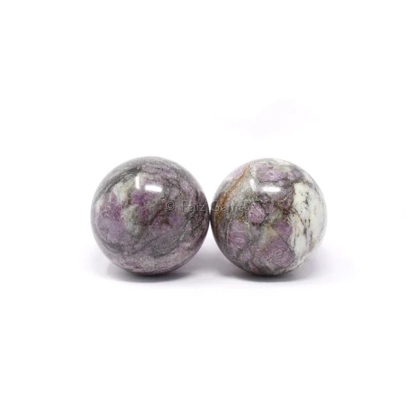 Ruby Feldspar Spheres