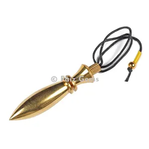 Golden Metal Karnak Metal Pendulum with Cord