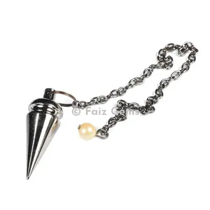 Pointed Silver Metal Pendulum