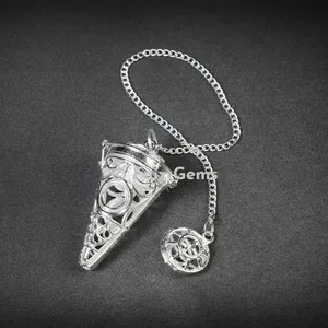 Openable Silver Cage Metal Pendulum