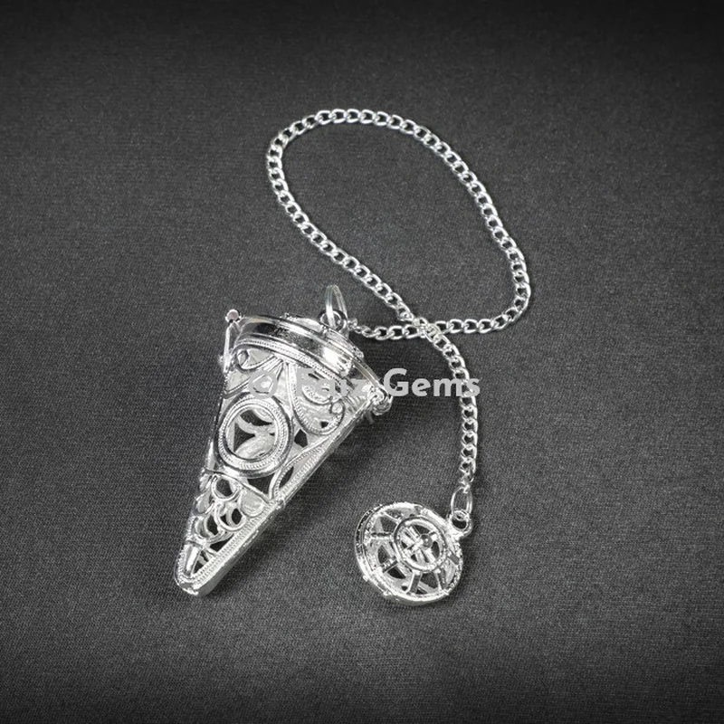 Openable Silver Cage Metal Pendulum