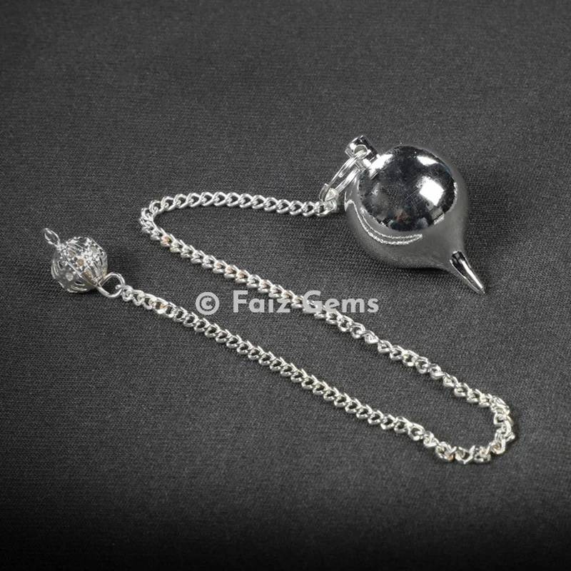 Ball Shape Silver Metal Metal Pendulum