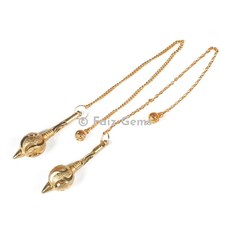 Golden Brass Hanuman Gada Metal Pendulum