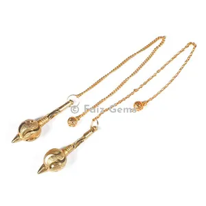 Golden Brass Hanuman Gada Metal Pendulum