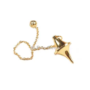 Golden Brass UFO Metal Pendulum