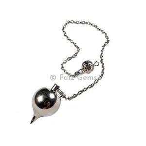 Silver Metal Ball Dowsing Metal Pendulum