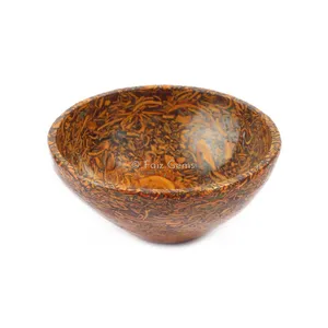 Calligraphy Agate Bowl