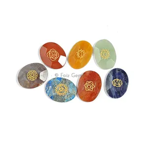 Chakra Faceted Oval Set