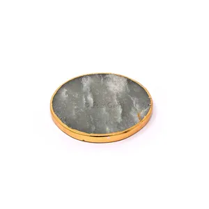 Green Aventurine Electroplated Coaster