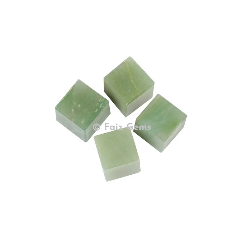 Green Aventurine Gemstone Cubes