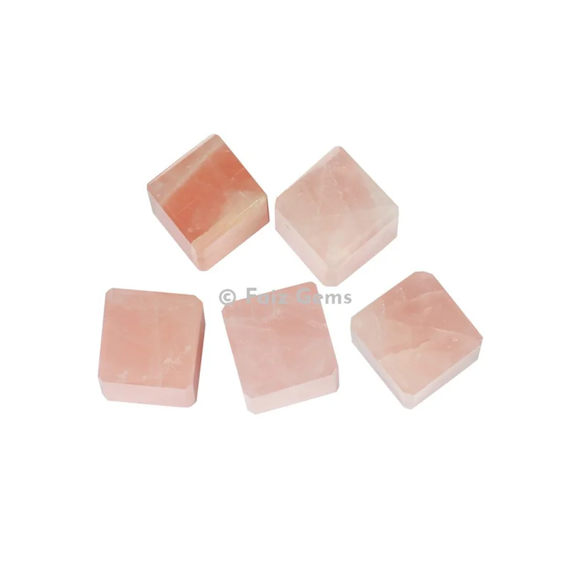 Rose Quartz Gemstone Cubes