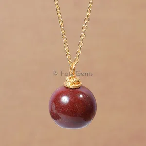 Red Jasper Ball Pendants
