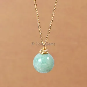 Green Aventurine Ball Pendants