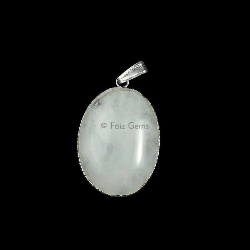 Crystal Oval Pendant