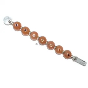 Peach Aventurine Seven Chakra Ball Healing Wands