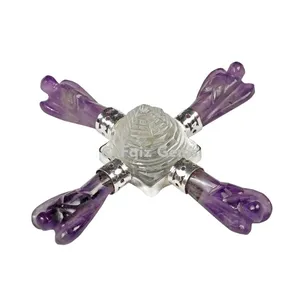 Shree Yantra with Amethyst Angel