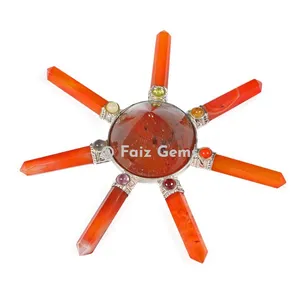 Carnelian Healing Generator with Chakra Cab