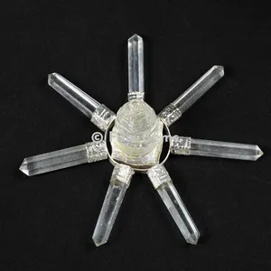Crystal Quartz Shree Yantra Healing Generator