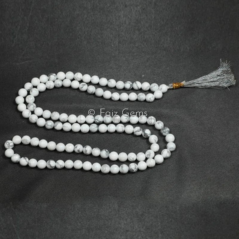 Howlite Gemstone Japa Mala