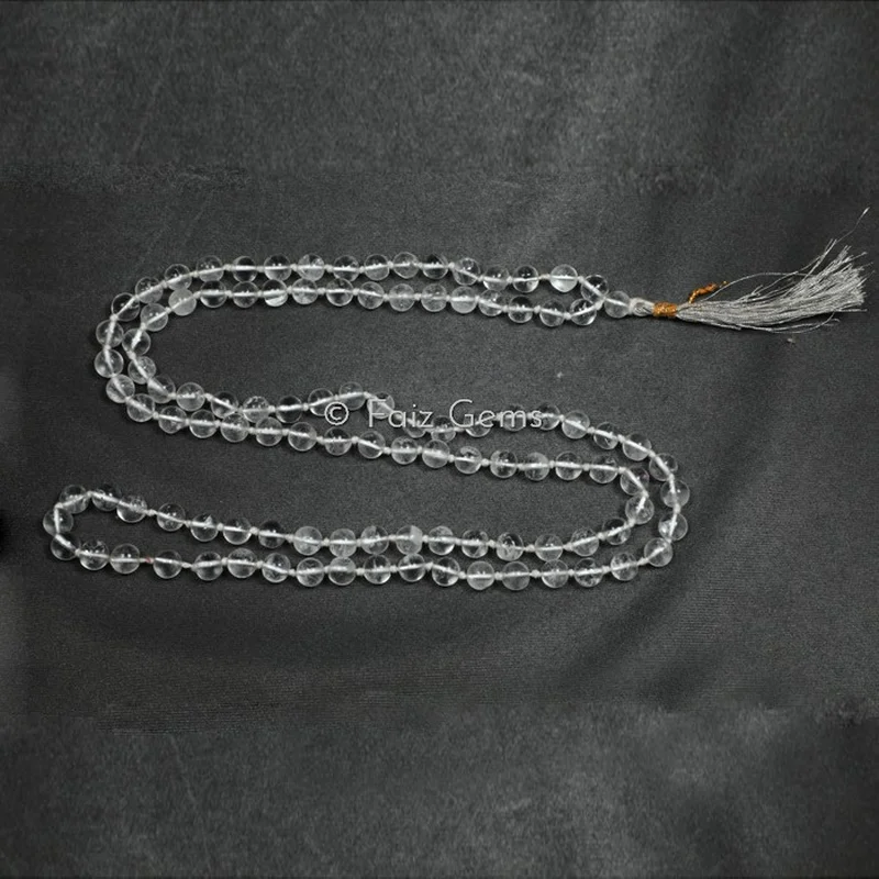 Crystal Quartz Gemstone Japa Mala