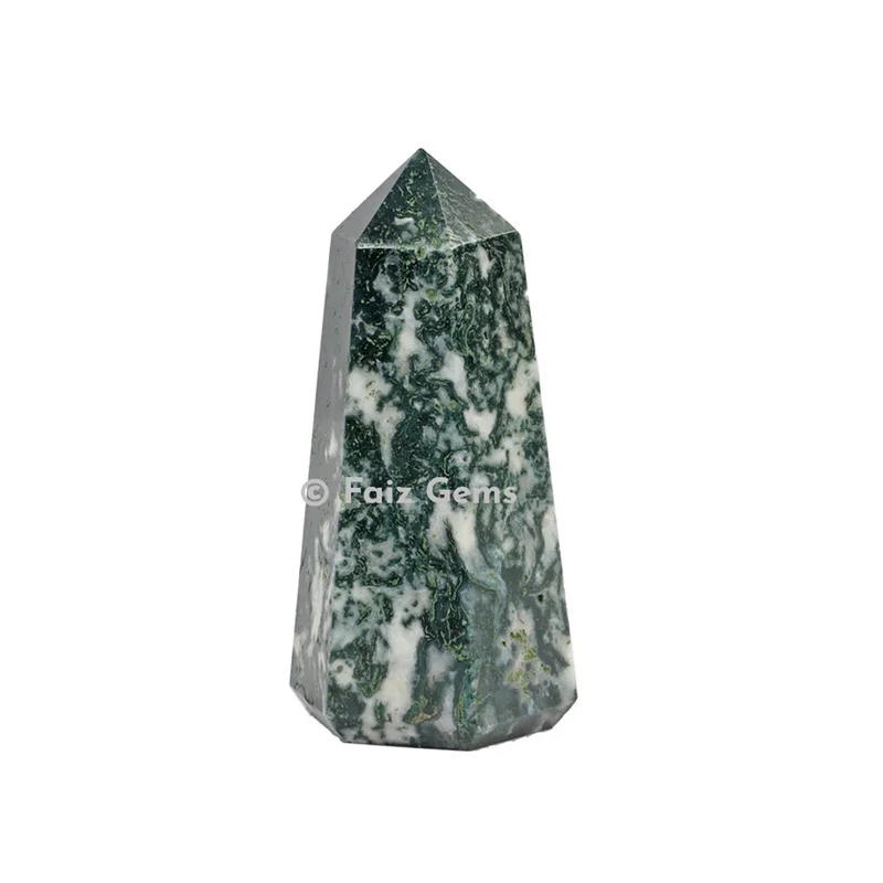 Tree Agate Obelisk
