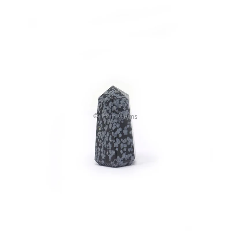Snowflake Obsidian Small Obelisk