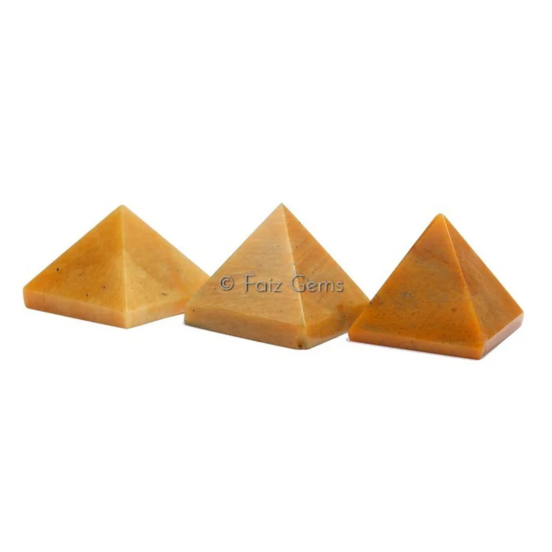Yellow Jasper Gemstone Pyramid