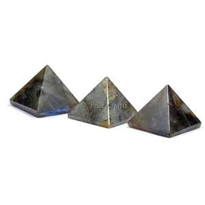 Labradorite Gemstone Pyramids