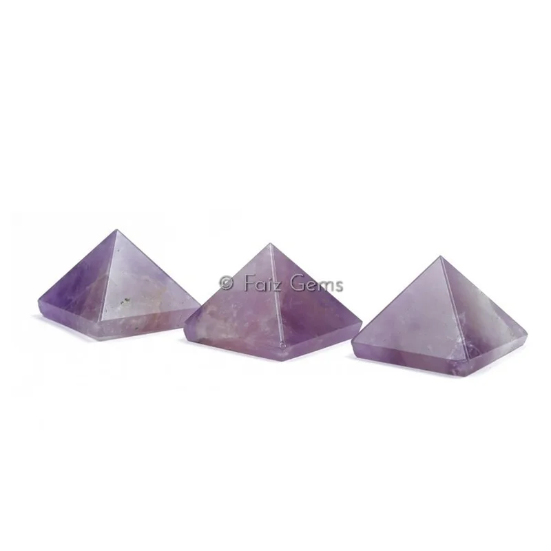 Amethyst Gemstone Pyramids