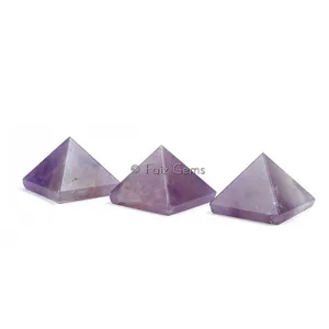 Amethyst Gemstone Pyramids