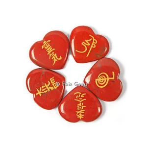 Red Jasper Reiki Heart Set