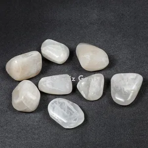 White Moonstone tumbled