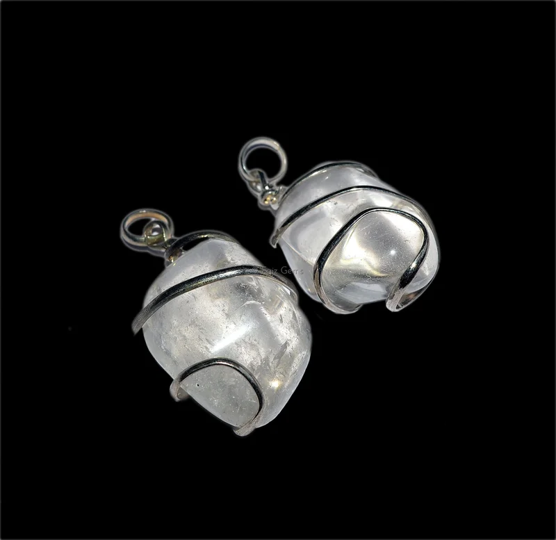 Crystal Quartz Wire Wrap Pendants
