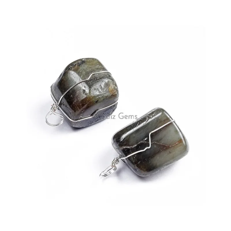 Labradorite Wire Wrap Pendants