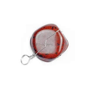 Mahogany Obsidian Wire Wrap Pendants