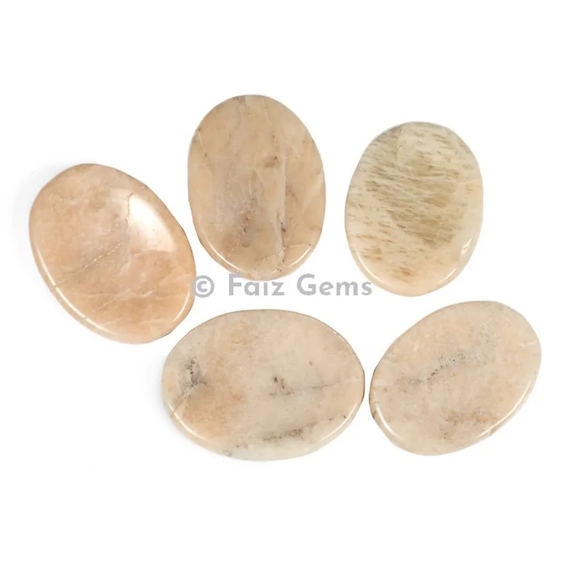 Cream Moonstone Worry Stone