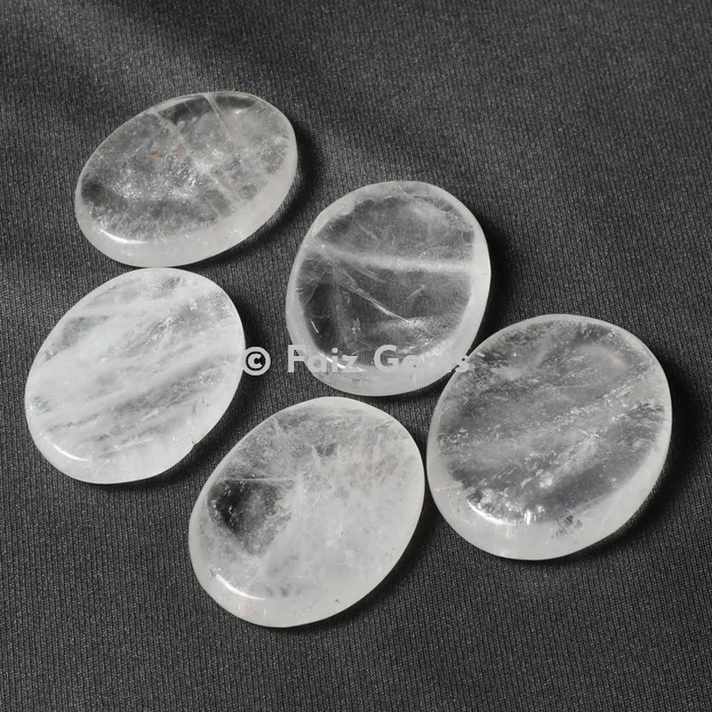 Crystal Quartz Worry Stone