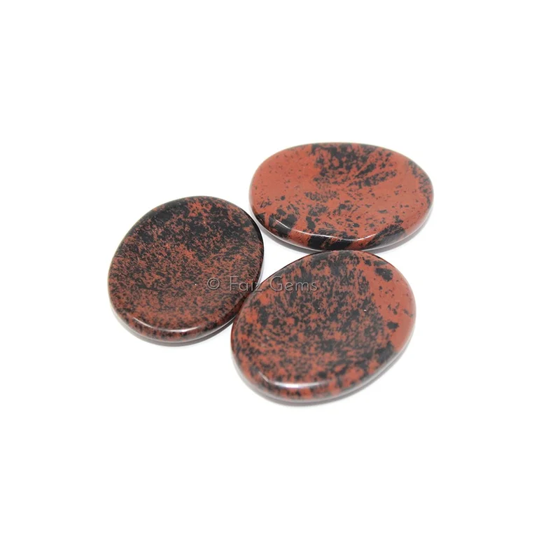 Mahogany Obisdian Worry Stone