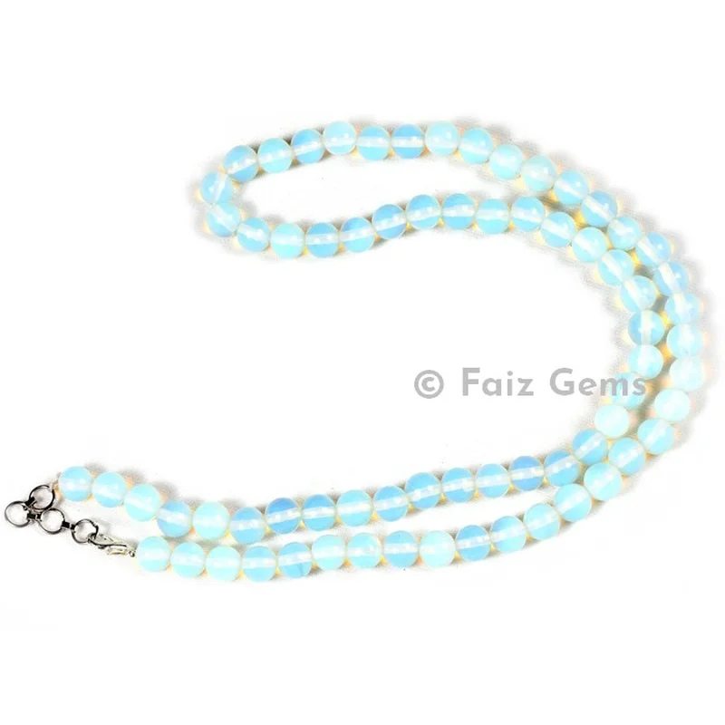 Opalite Round Beads Necklace