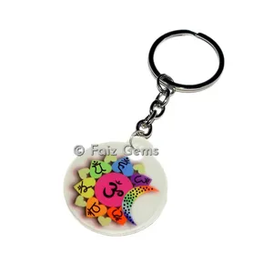 Chakra Sanskrit Acrylic Keyring