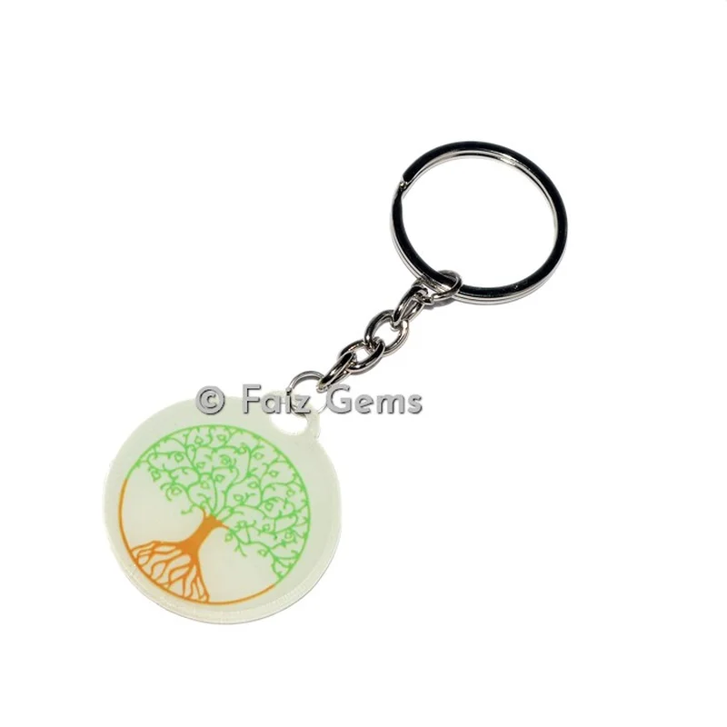 Tree of Life Healing Acrylic Keyring