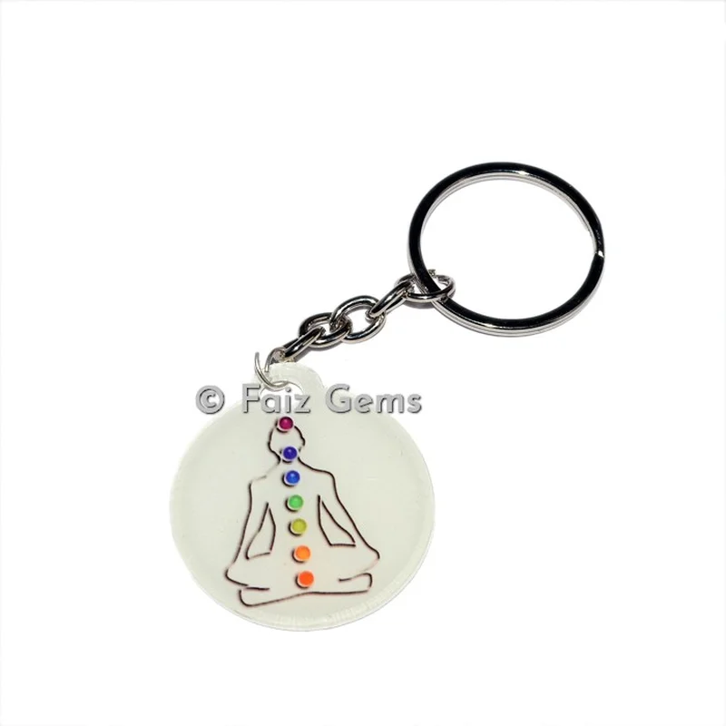 Buddha Chakra Acrylic Keyring
