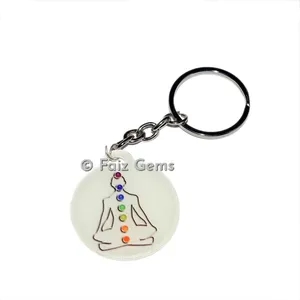 Buddha Chakra Acrylic Keyring
